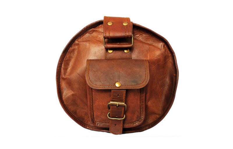 leather army duffle bag