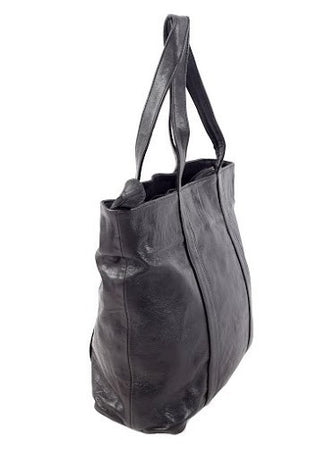 large soft leather tote bag