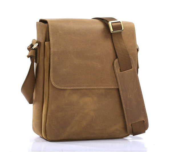 Small Men's Leather Crossbody Bag | High On Leather