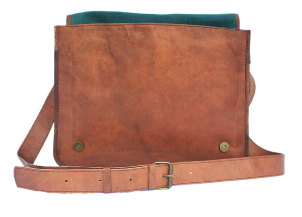 Men's Leather Messenger Bag 15