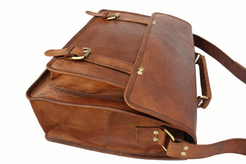 leather briefcase satchel