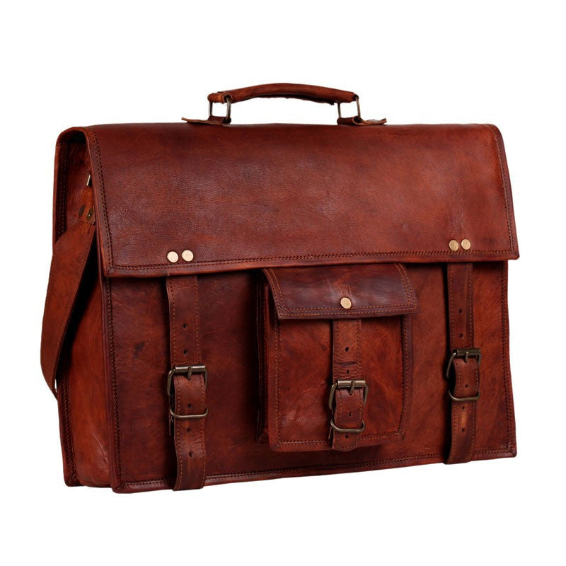 Genuine Leather Satchel | High On Leather