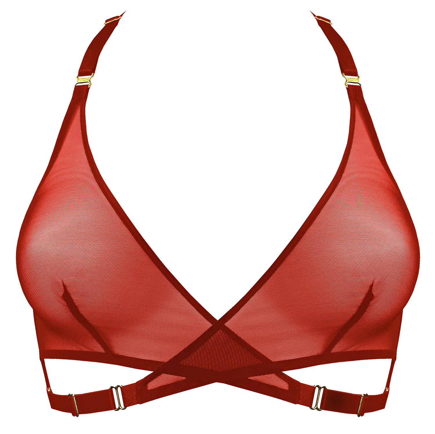 Silk push-up bra by Bordelle - red - babylikestopony