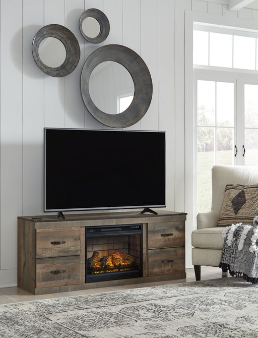 Mueble para TV Madison con chimenea eléctrica en color beige — Brother's  Outlet