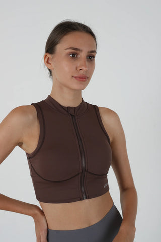 Kibra's Antimicrobial Zip-Front Sports Bra