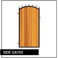 metal framed side gate