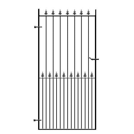 Wrought Iron Side Gates | Metal Pedestrian Gates | Front | 6ft High ...