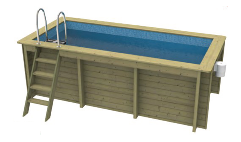 Nazca 4 x 2m wooden pool