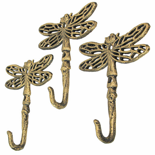 Set of 3 Cast Iron Gold Sun Face Decorative Wall Hooks Towel Coat Hanger  Rack, 5.75 Inch - Fry's Food Stores
