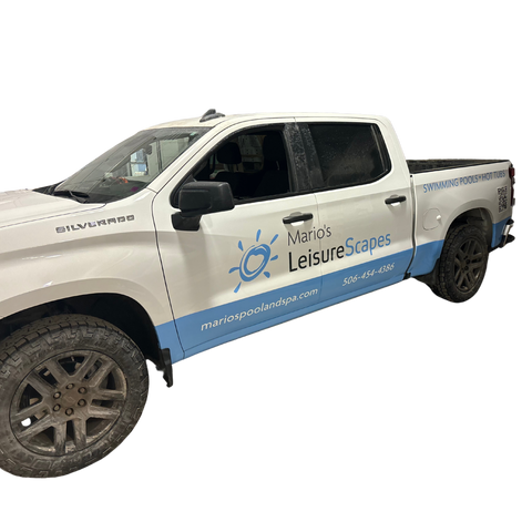 marios leisurescapes new brunswick service truck