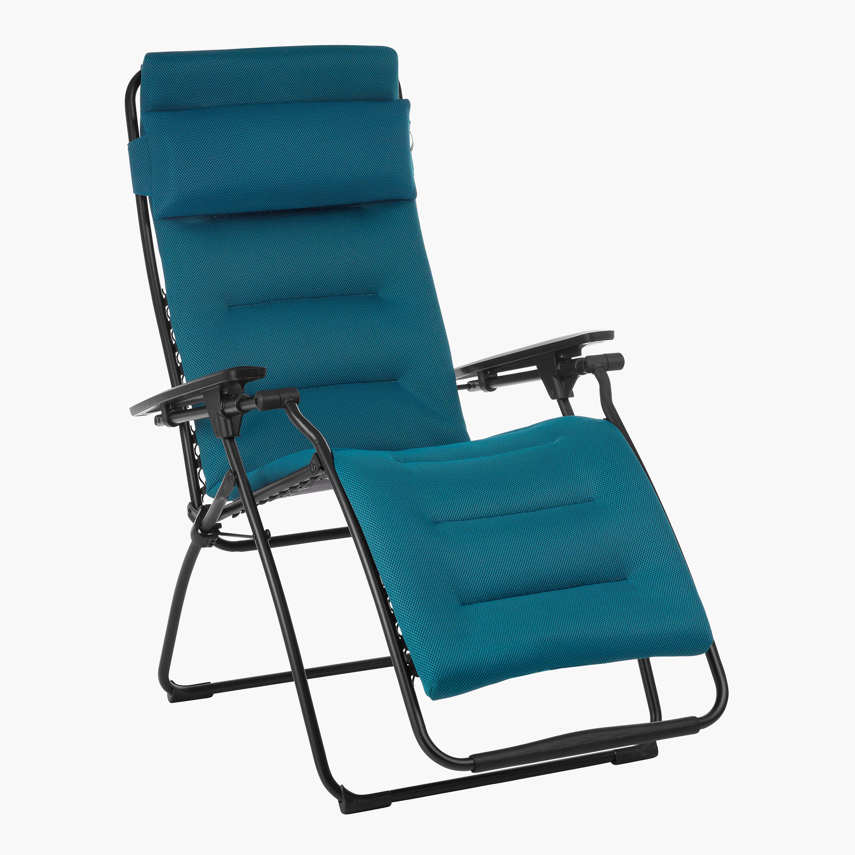reclining chair futura air comfort acier tubing black | LAFUMA 