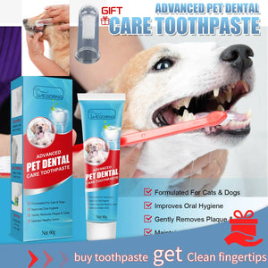 60g Pet Toothpaste Cat Dog Fresh Breath Toothpaste Deodorant Tartar Plaque Cleaning Dog Oral Care Edible Toothpaste Pet Products - ShopDoggieworks - Pet Toothpaste For Dogs