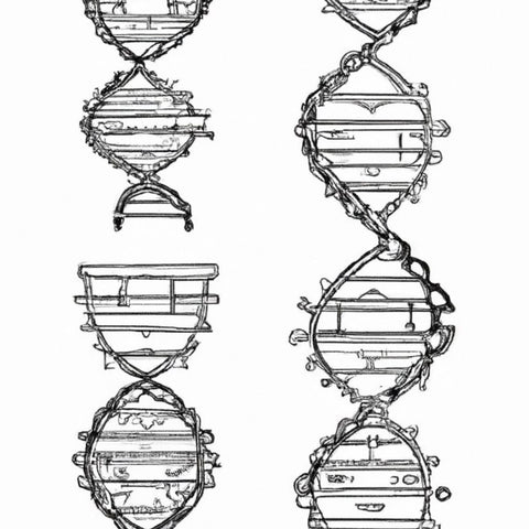 geometric pattern dna strands