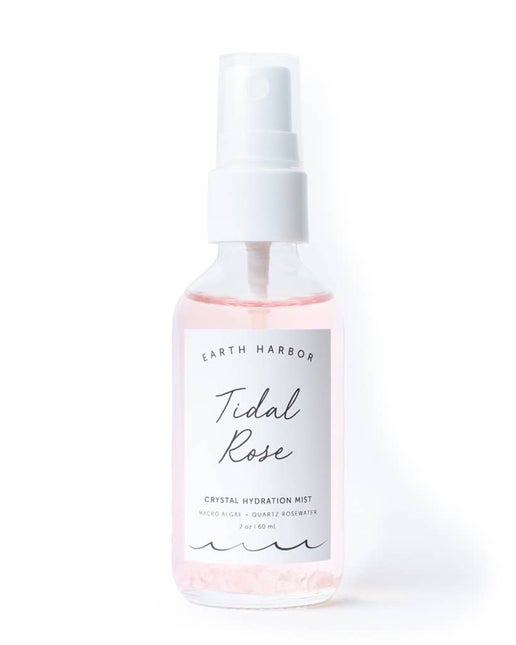 Earth Harbor Tidal Rose Hydration Mist: Rose Water + Rose Quartz