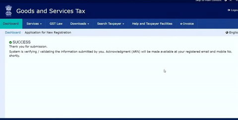 After filling all the required details and validating the final OTP received by you, your application will be successfully submitted