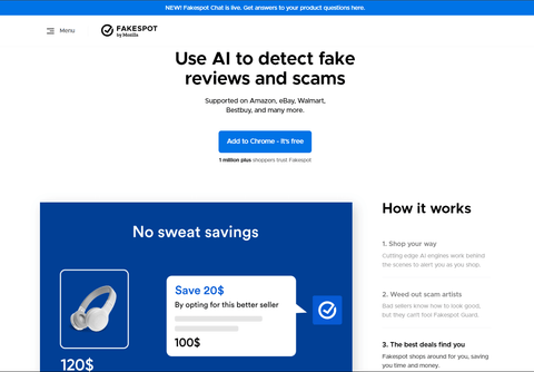 FakeSpot Chrome Extension for Amazon Seller