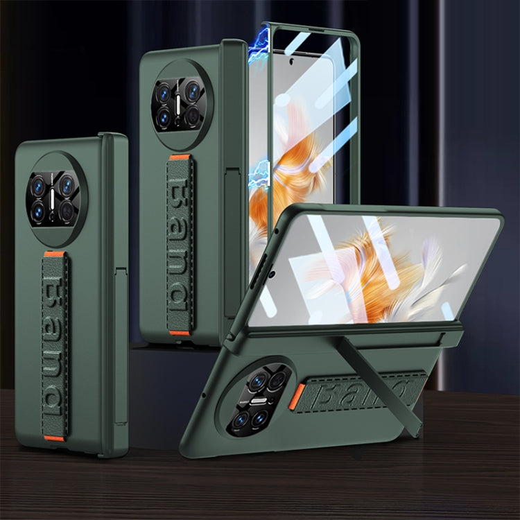 GKK Magnetic Fold Hinge Phone Case with Wrist Strap