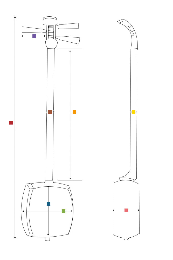 Tsugaru Shamisen size