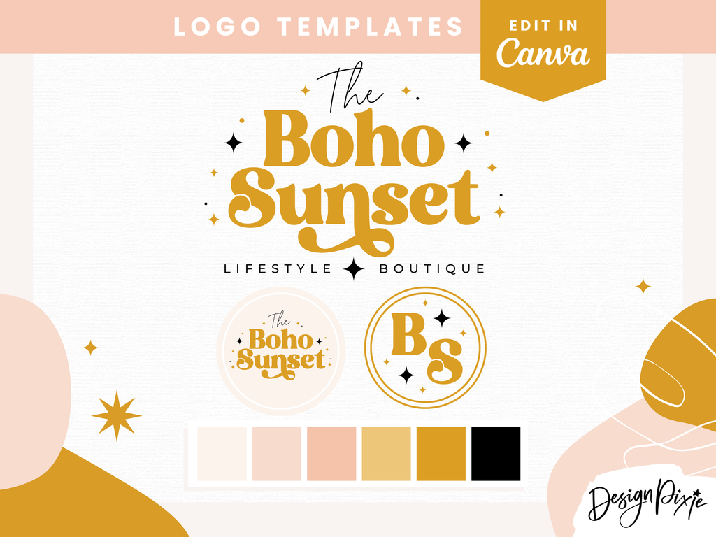 Boho Logo Design Template - Design Pixie