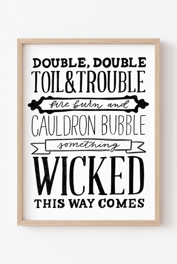 O que significa Double, double toil and trouble, fire burn, and cauldron  bubble? - Pergunta sobre a Inglês (EUA)