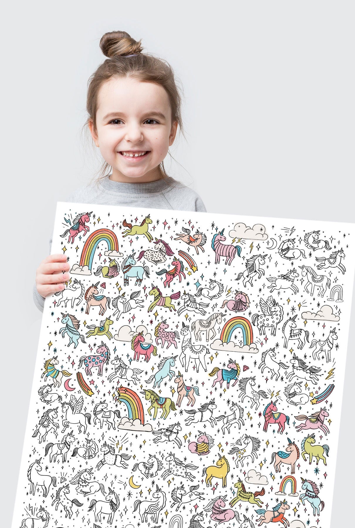 Coloring Books For Girls: Unicorns: Detailed Unicorn Drawings for