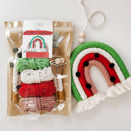 DIY Macrame Rainbow Kit