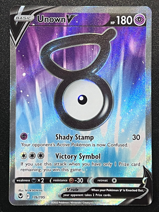 Pokemon Trading Card Game 177/195 Unown V : Rare Ultra Card : SWSH-12 Silver  Tempest - Trading Card Games from Hills Cards UK