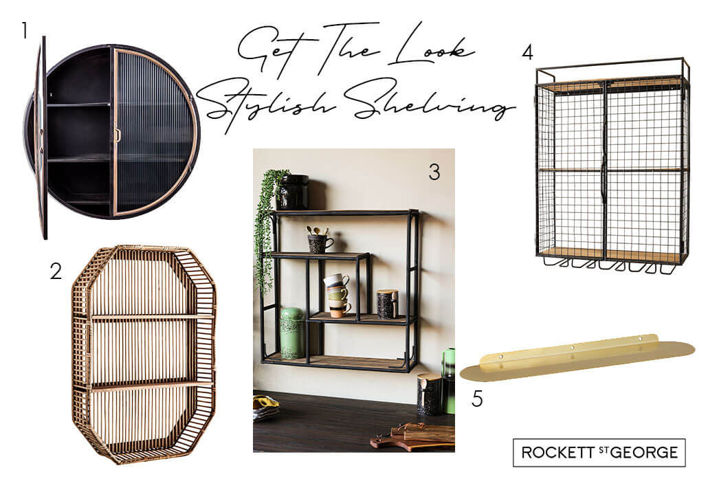 get the look - stylish shelving