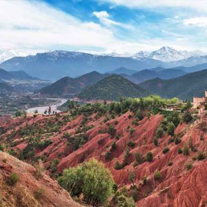 kasbah bab ourika landscape