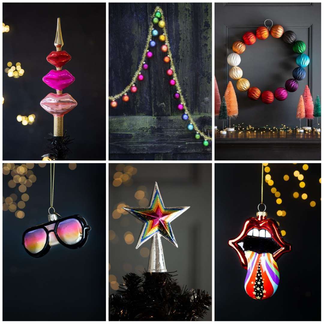 Rainbow Inspired Christmas Decorations
