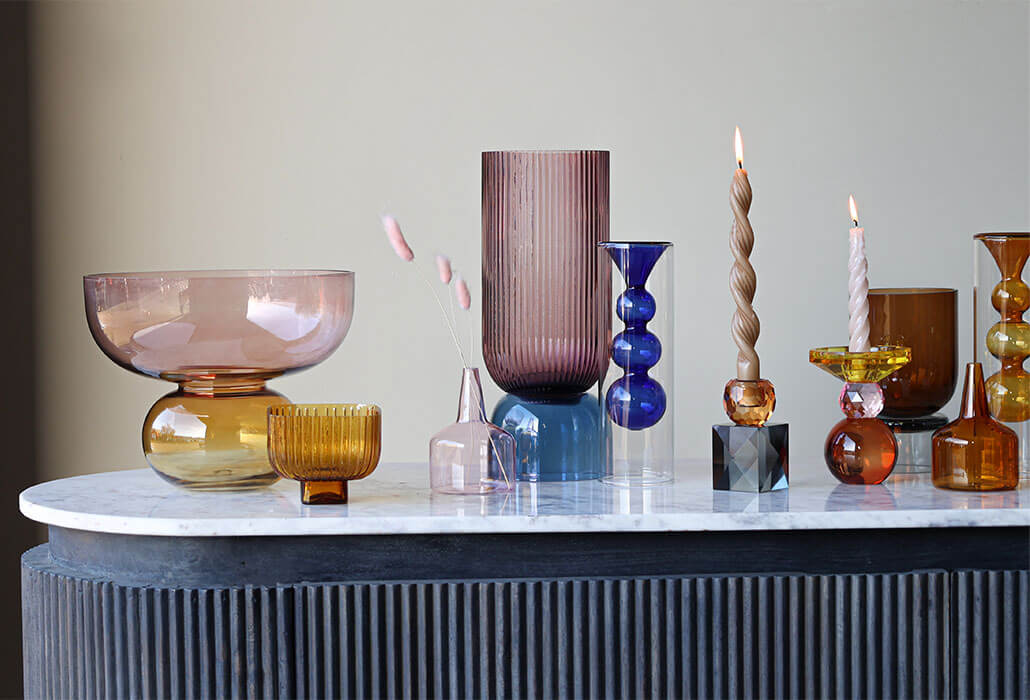 seventies inspired glassware