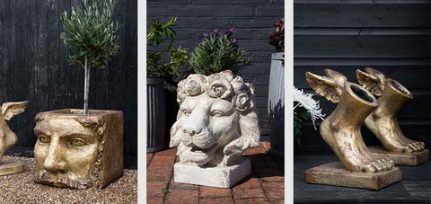 Lifestyle images of Rockett St George Garden Planters.