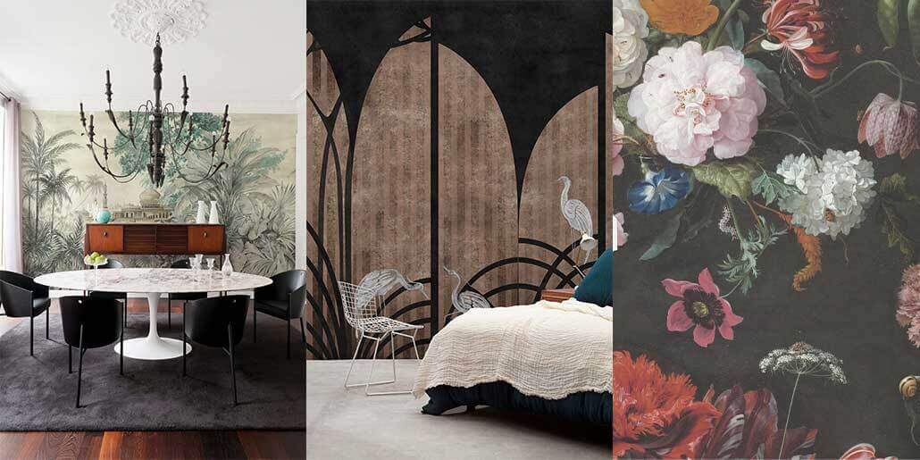 lifestyle images of beautiful wall murals