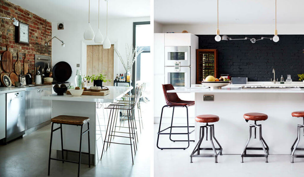 white monochrome kitchens