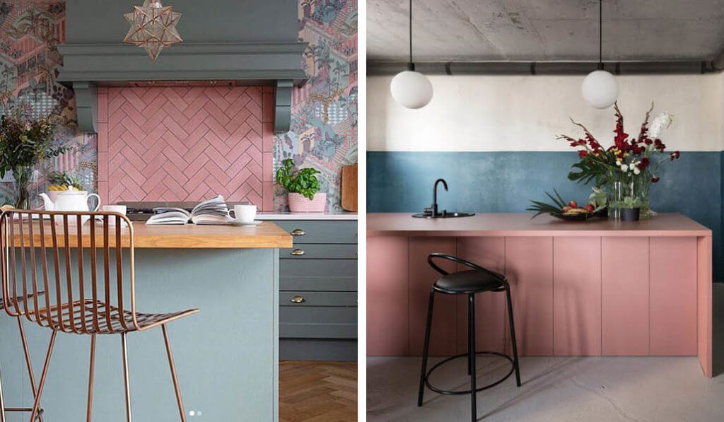 pink and blue kitchen ideas