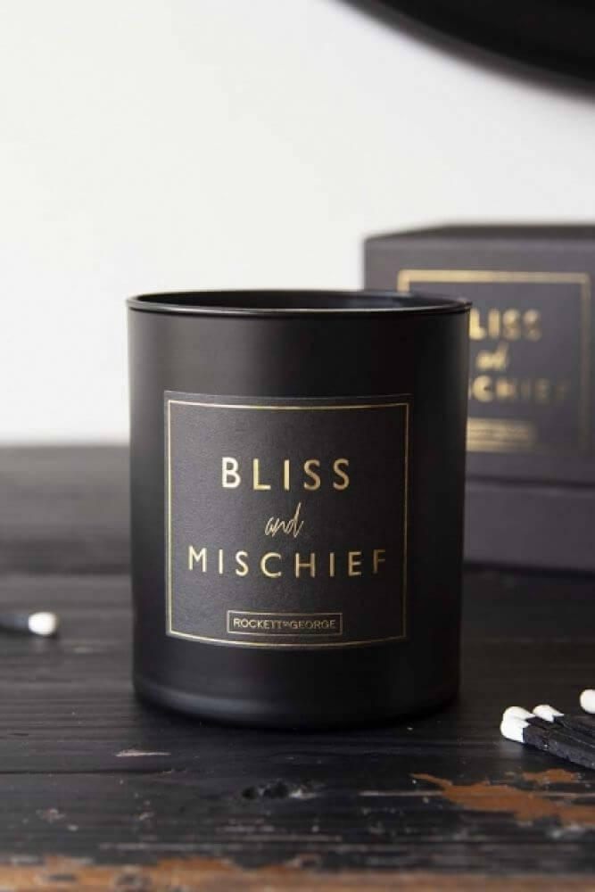 bliss and mischief candle
