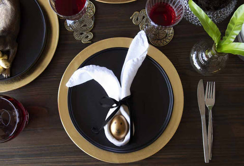 Lifestyle image of an Easter table setting.