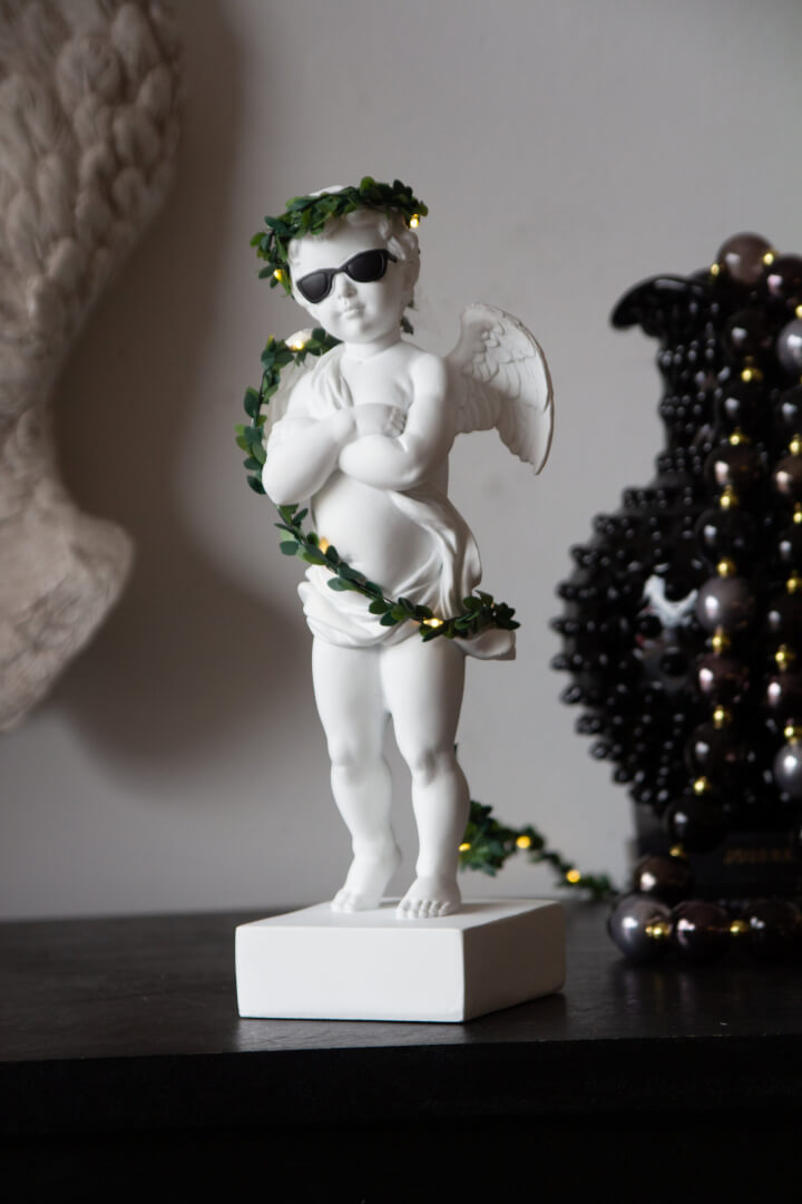 cool cherub ornament