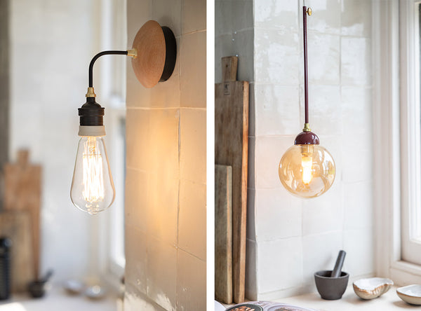 Two kitchen lighting images