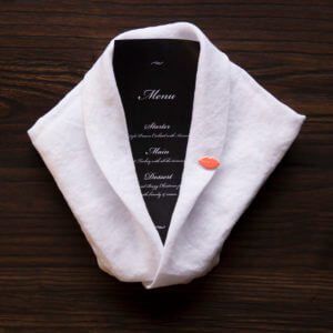 Napkin setting