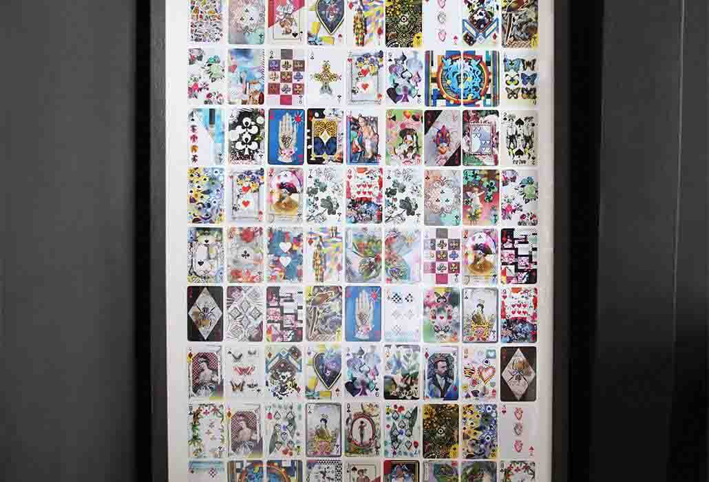 image of the lacroix playing cards displayed in a picture frame