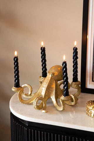 Gold Candles & Candleholders