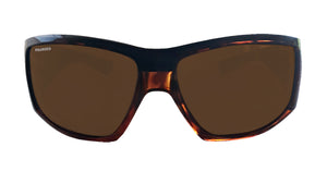 Tortoise Shell & Brown Wraparound Sports Sunglasses - for Men - EverShade