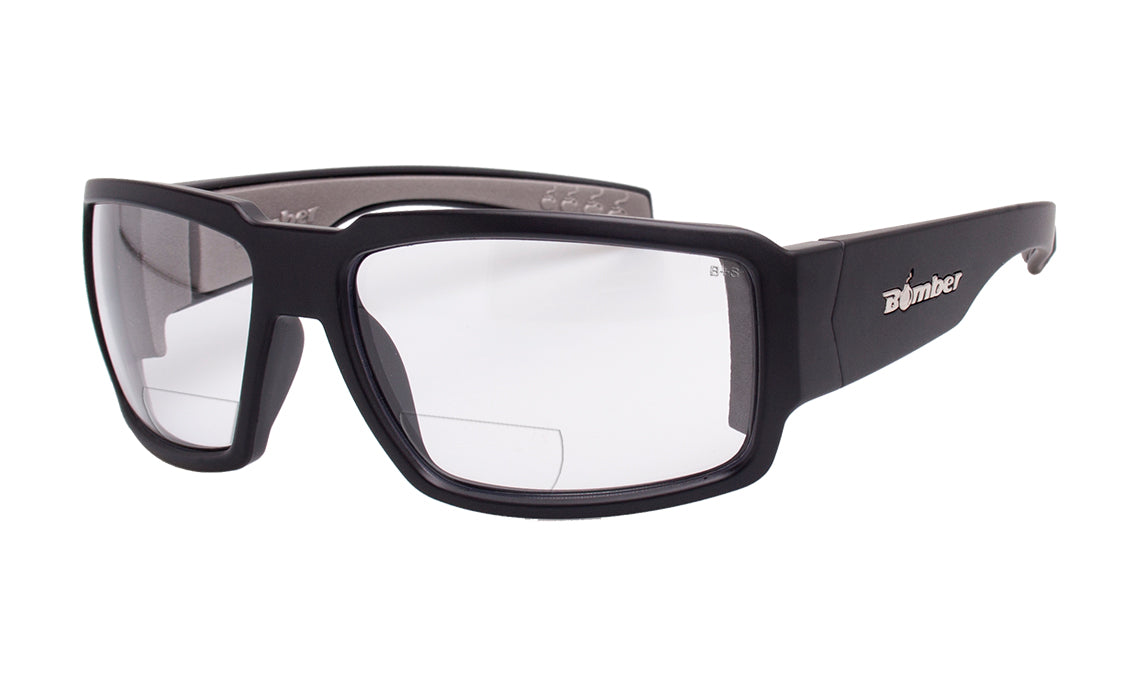 Clear Bifocal Safety Reading Glasses | Bomber Eyewear