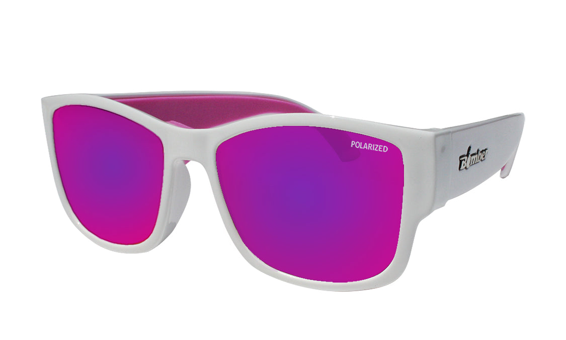 GOMER - Polarized Pink Mirror White - Bomber Eyewear product image