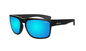 Aurora Air RX Sunglasses - Polarized Pink Mirror Lens & Matte Black Round Frame Single Vision / Smoke / Standard | Blenders Eyewear