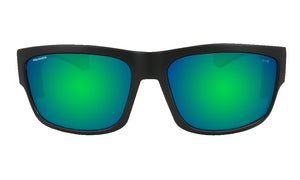 Ripple - Polarized Retro Print Green Marble (Blue Mirror)