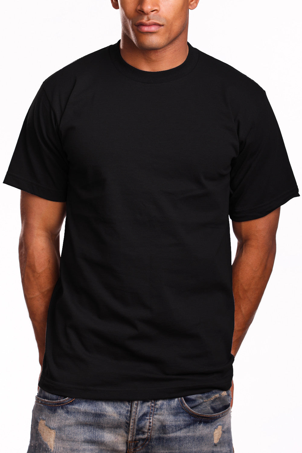 athletic fit black t shirt