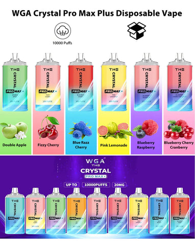 Crystal Pro Max 10000 Puffs Vape Wholesale Flavor Selection:
