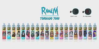 RandM Tornado 7000 Flavors: